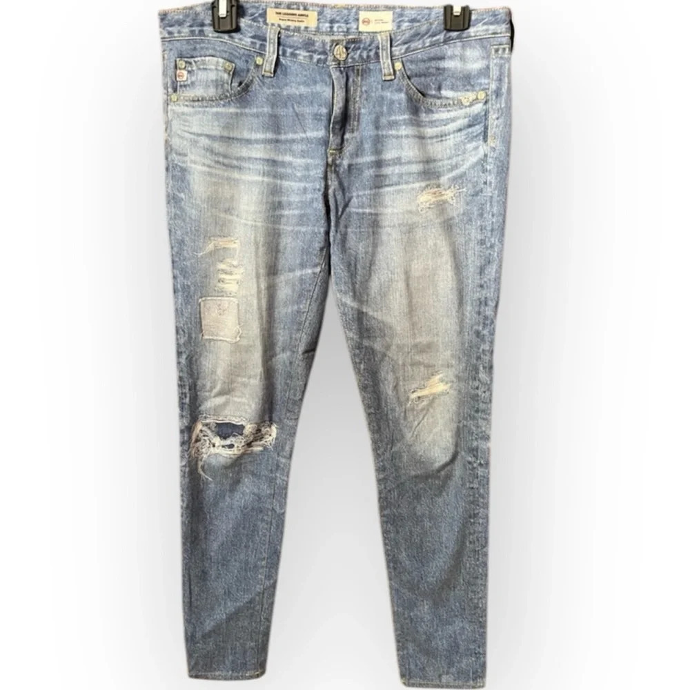AG Adriano Goldschmied The Digital Luxe Jeans Super Skinny Ankle Size 28